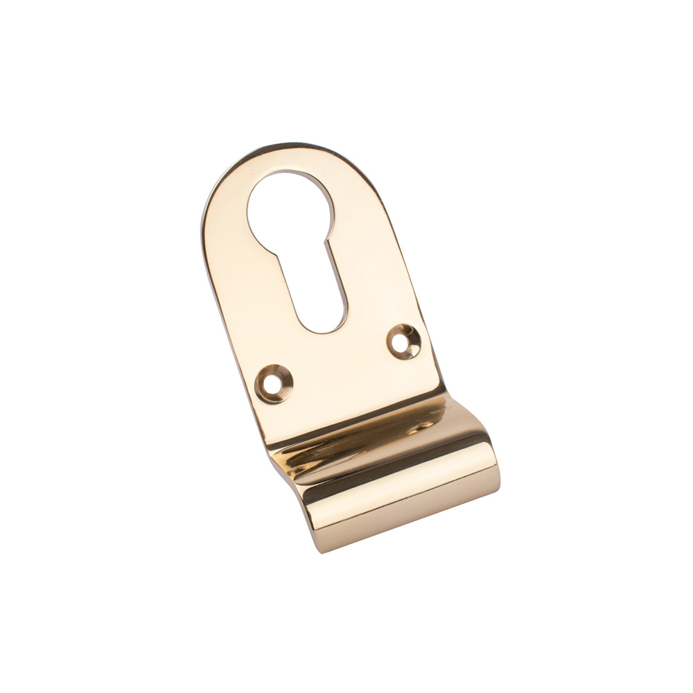 Croft Euro Cylinder Pull - Polished Brass